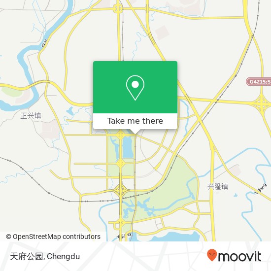 天府公园 map
