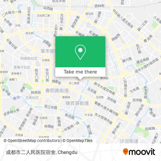成都市二人民医院宿舍 map