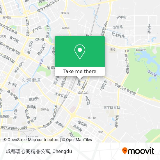 成都暖心阁精品公寓 map