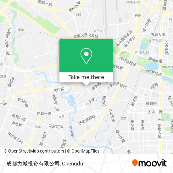成都力城投资有限公司 map