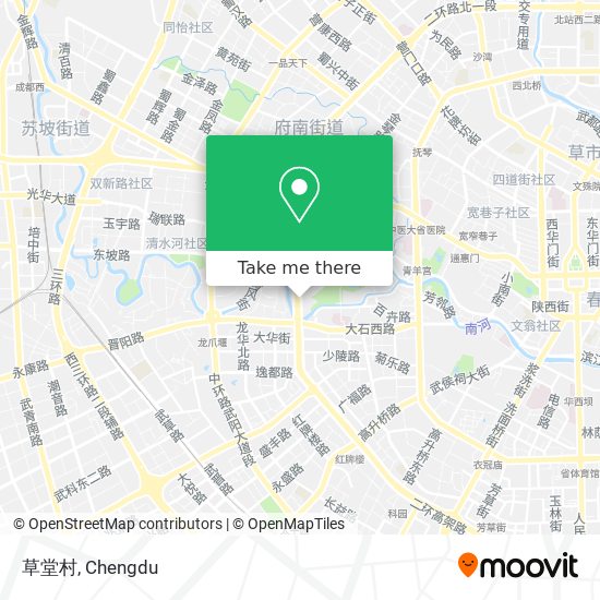 草堂村 map