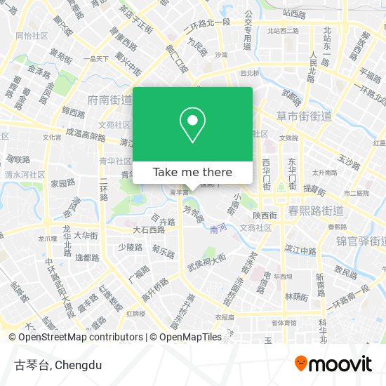 古琴台 map