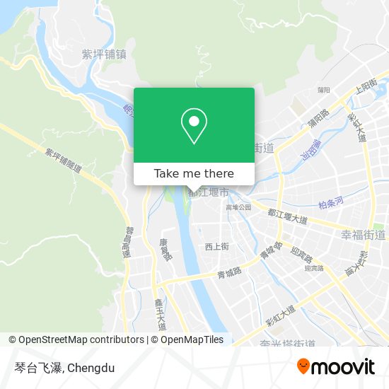 琴台飞瀑 map
