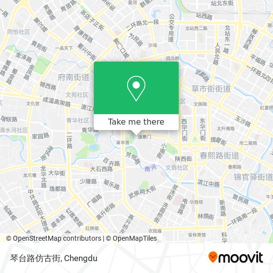 琴台路仿古街 map