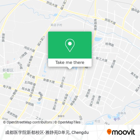 成都医学院新都校区-雅静苑D单元 map