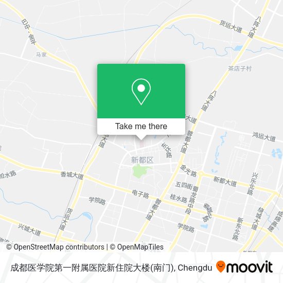 成都医学院第一附属医院新住院大楼(南门) map