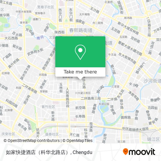 如家快捷酒店（科华北路店） map