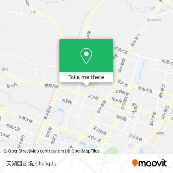 天湖园艺场 map