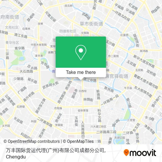 万丰国际货运代理(广州)有限公司成都分公司 map
