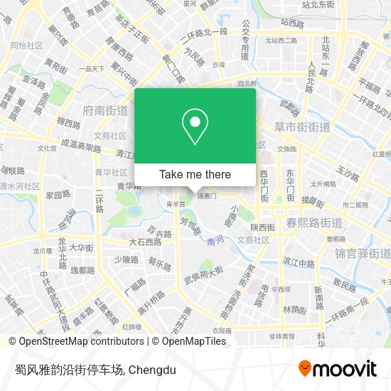 蜀风雅韵沿街停车场 map