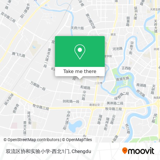双流区协和实验小学-西北1门 map