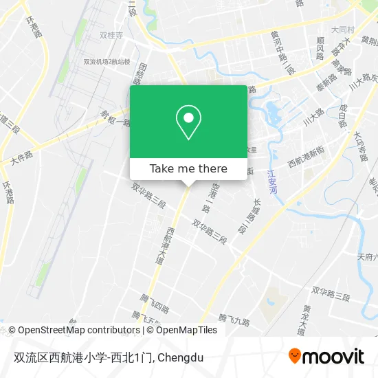 双流区西航港小学-西北1门 map