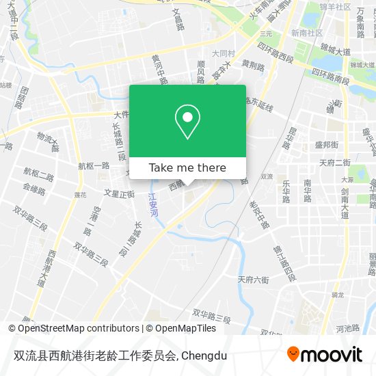 双流县西航港街老龄工作委员会 map