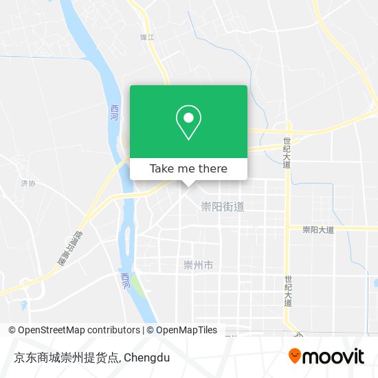 京东商城崇州提货点 map