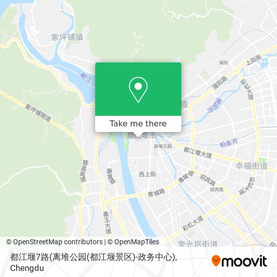 都江堰7路(离堆公园(都江堰景区)-政务中心) map
