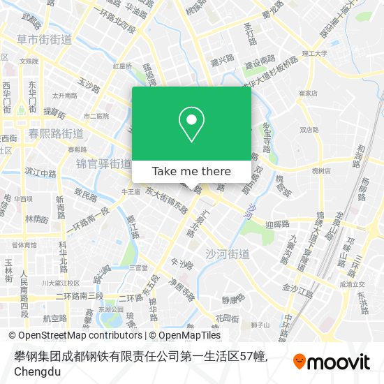 攀钢集团成都钢铁有限责任公司第一生活区57幢 map