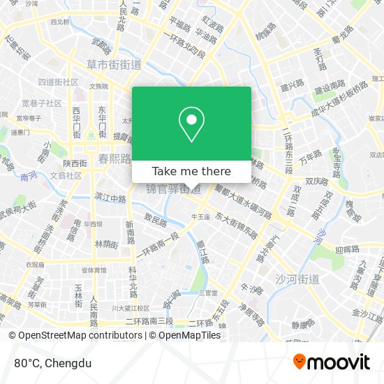 80°C map