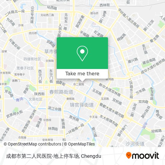 成都市第二人民医院-地上停车场 map