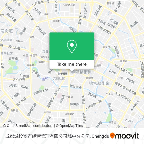 成都城投资产经营管理有限公司城中分公司 map