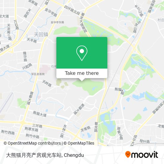 大熊猫月亮产房观光车站 map