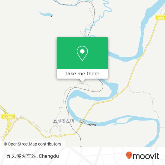 五凤溪火车站 map