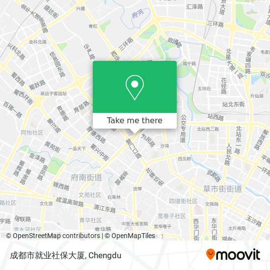 成都市就业社保大厦 map