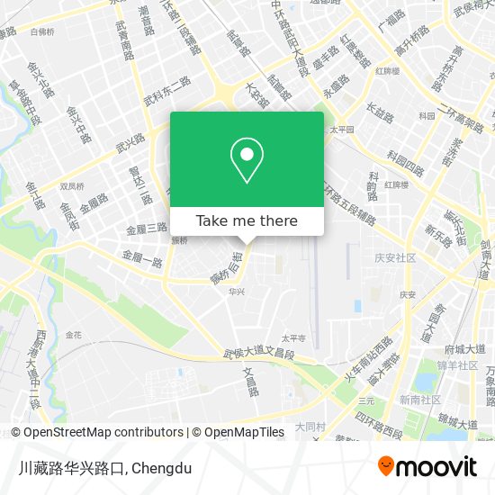 川藏路华兴路口 map