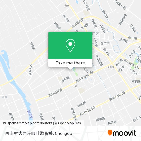 西南财大西岸咖啡取货处 map