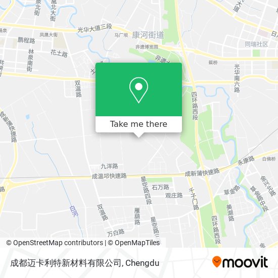 成都迈卡利特新材料有限公司 map