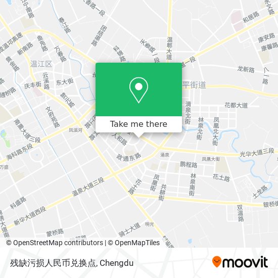 残缺污损人民币兑换点 map
