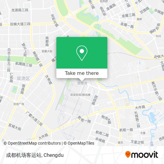 成都机场客运站 map