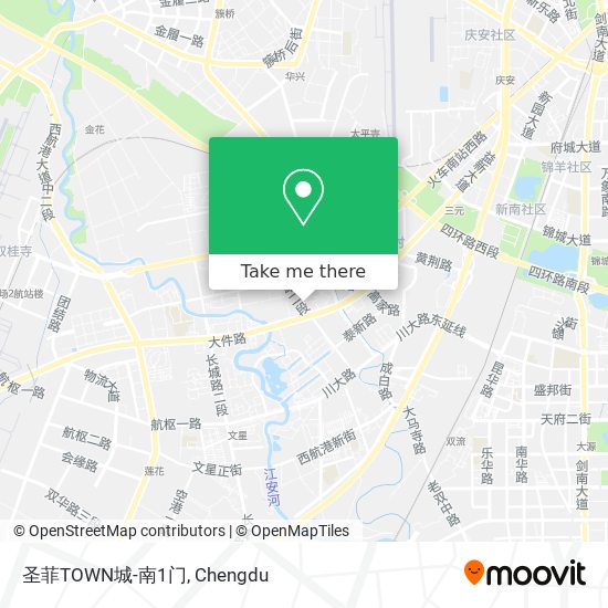 圣菲TOWN城-南1门 map