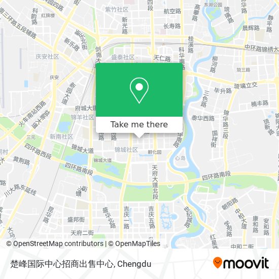 楚峰国际中心招商出售中心 map