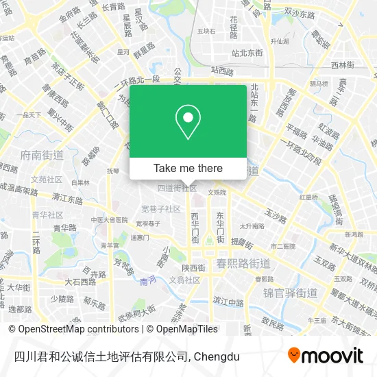 四川君和公诚信土地评估有限公司 map