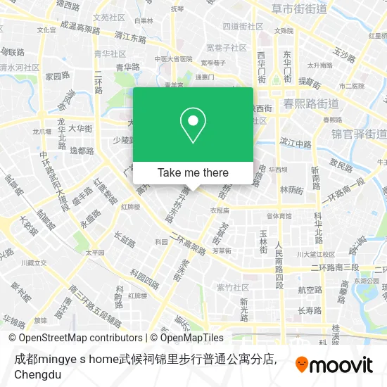 成都mingye s home武候祠锦里步行普通公寓分店 map