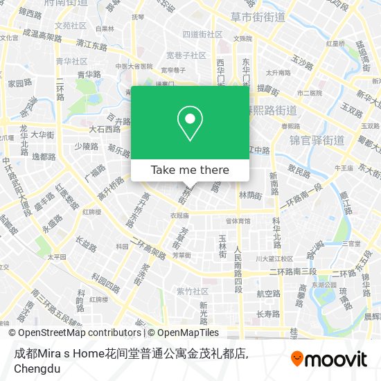 成都Mira s Home花间堂普通公寓金茂礼都店 map