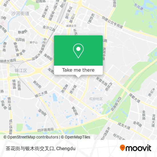 茶花街与银木街交叉口 map