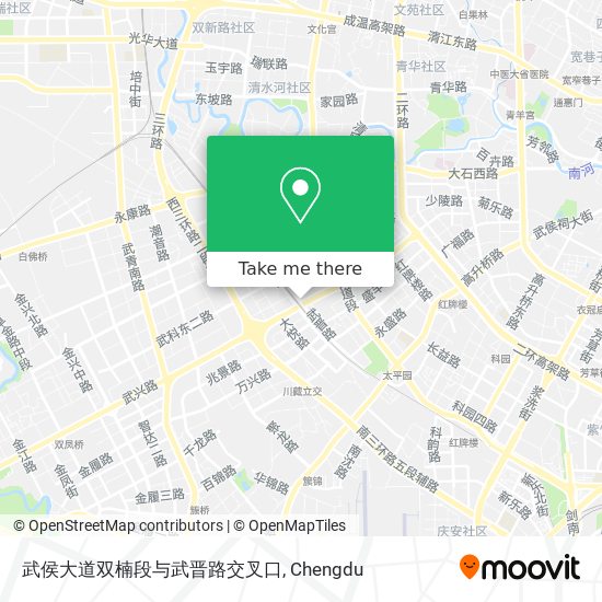 武侯大道双楠段与武晋路交叉口 map