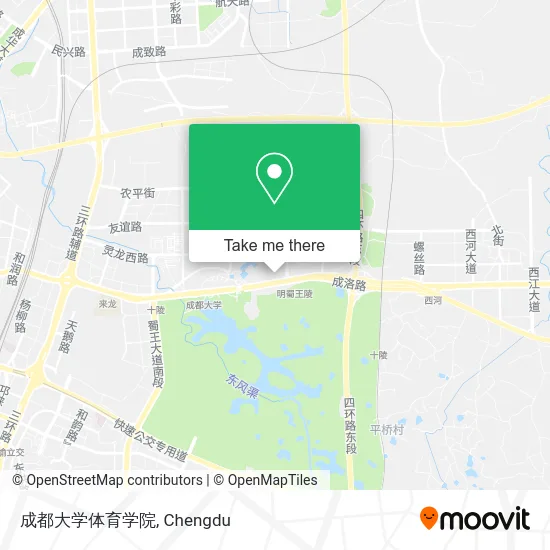 成都大学体育学院 map