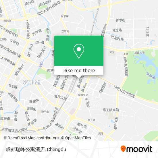 成都瑞峰公寓酒店 map