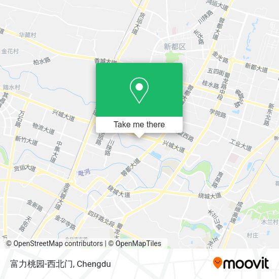 富力桃园-西北门 map