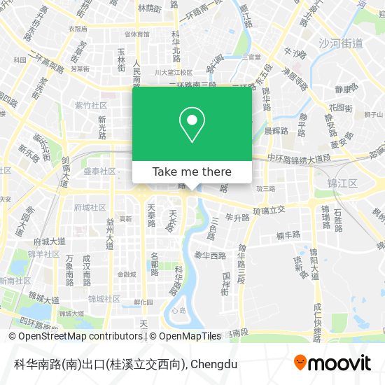 科华南路(南)出口(桂溪立交西向) map