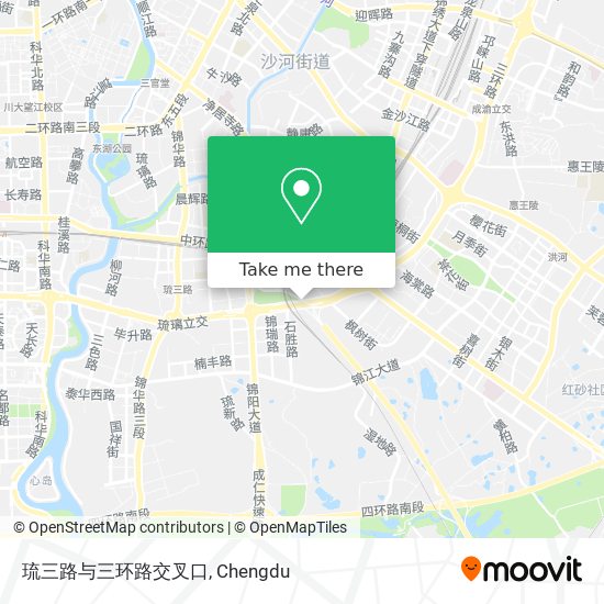 琉三路与三环路交叉口 map