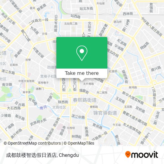 成都鼓楼智选假日酒店 map