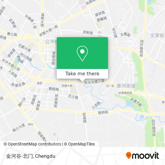 金河谷-北门 map