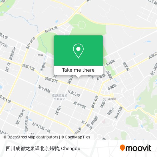四川成都龙泉译北京烤鸭 map