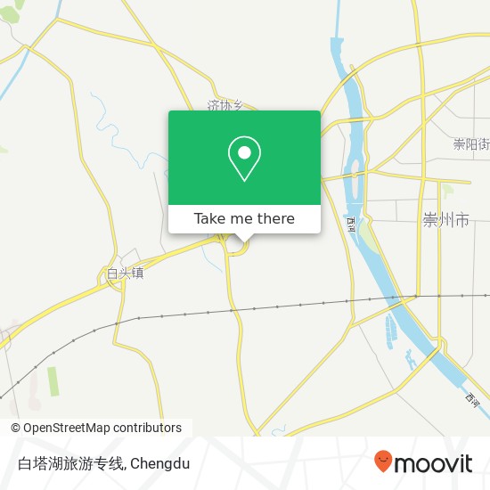 白塔湖旅游专线 map