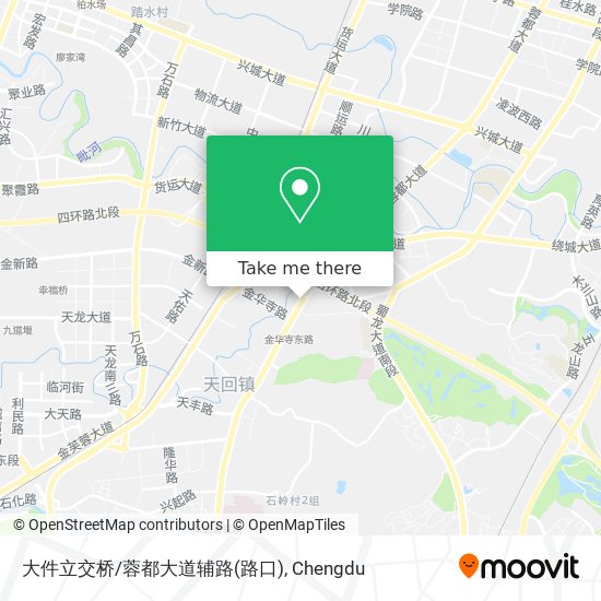 大件立交桥/蓉都大道辅路(路口) map
