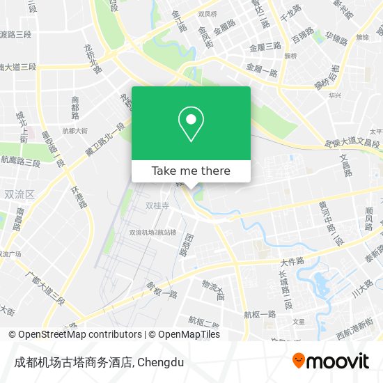 成都机场古塔商务酒店 map