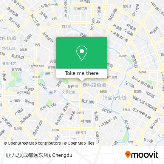 歌力思(成都远东店) map